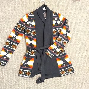 Double knit aztec cardigan